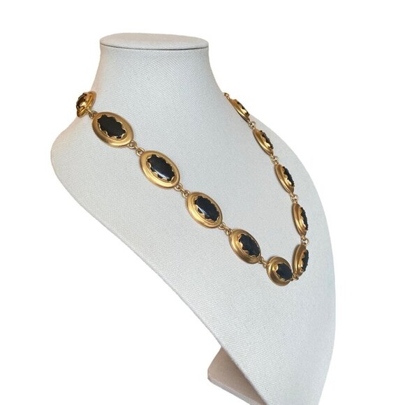 Anne Klein couture black and gold-tone statement pieces set‎ OS - Picture 3 of 16